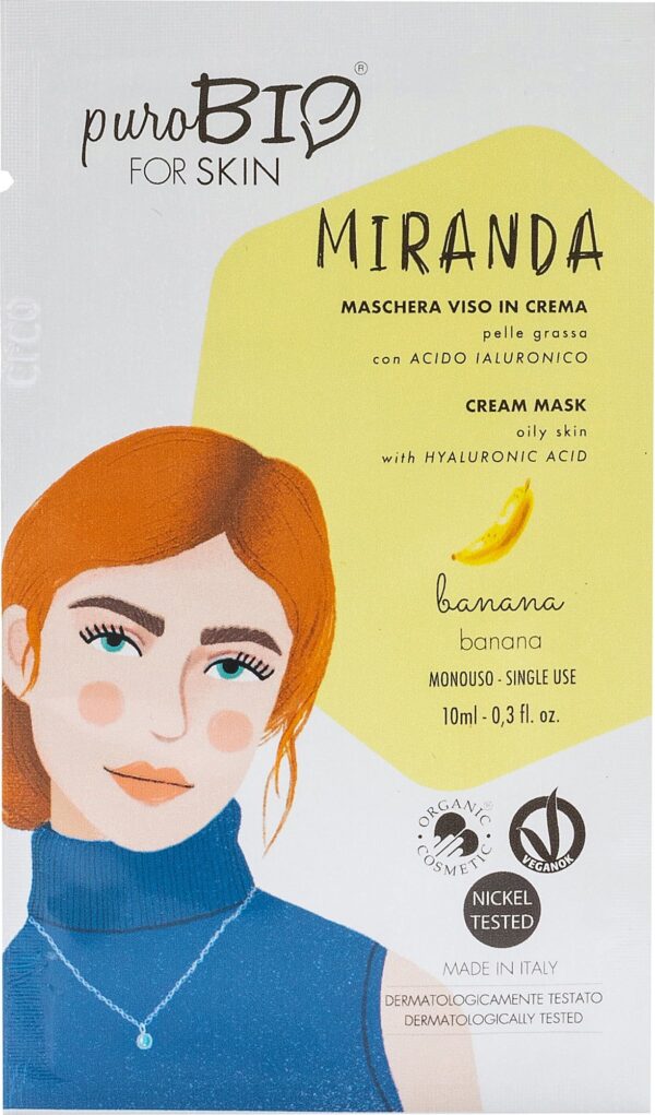 puroBIO cosmetics forSKIN Miranda Cream Mask Oily Skin - 05 Banana