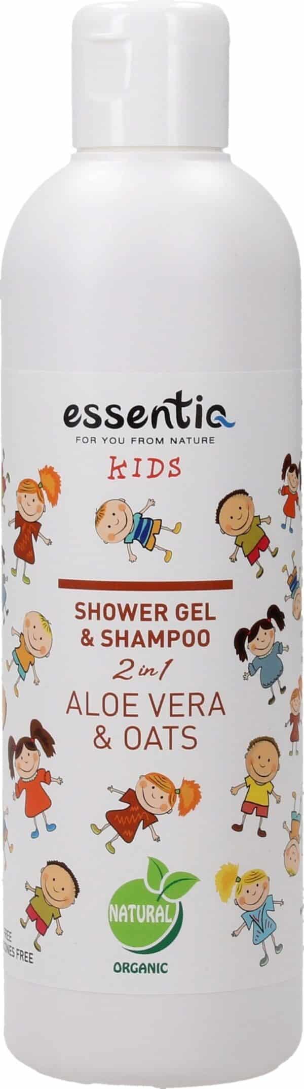 Essentiq KIDS 2in1 Aloe Vera & Oats Shower Gel & Shampoo - 250 ml