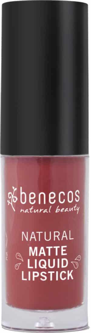 benecos Natural Matte Liquid Lipstick - trust in rust