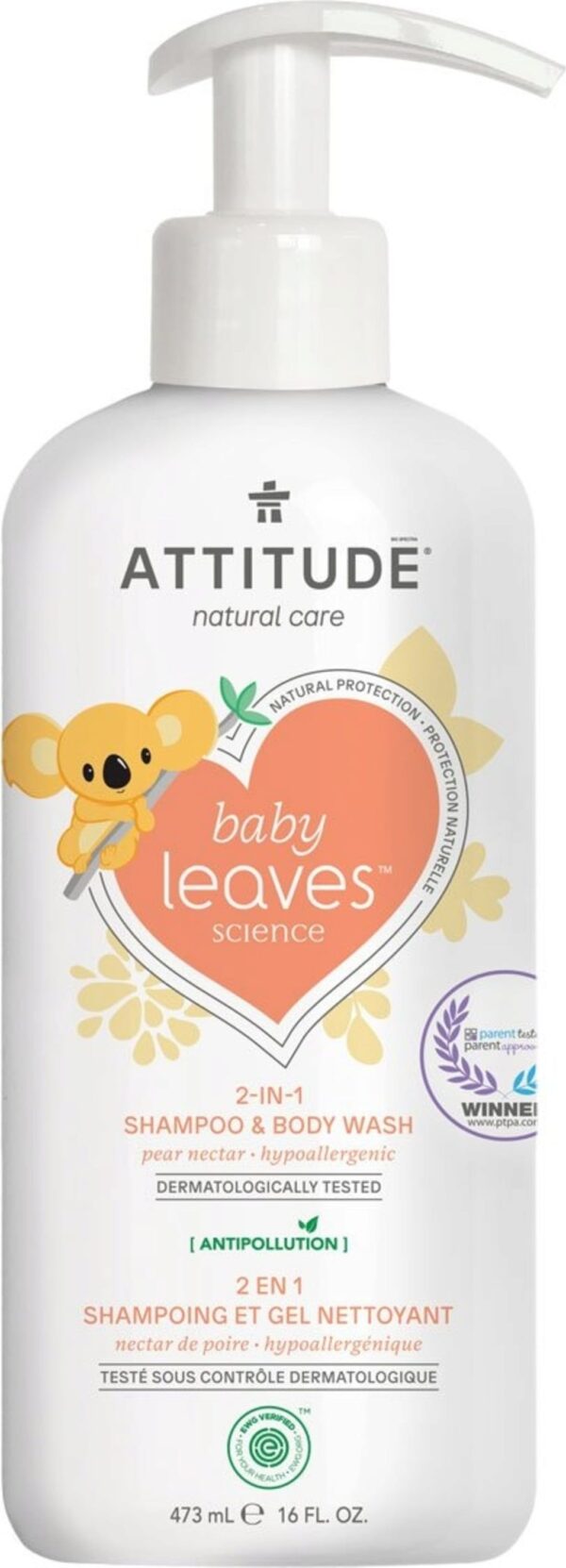 ATTITUDE baby leaves 2in1 Shampoo & Body Wash - Pear Nectar