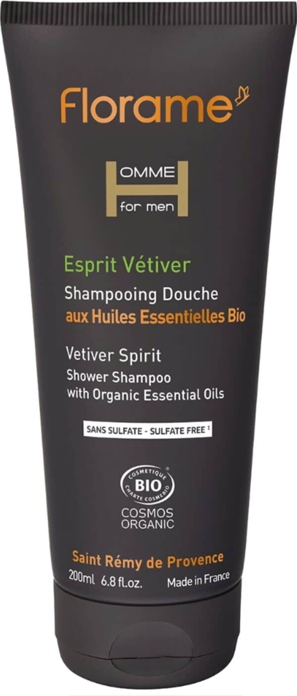 Florame HOMME 2in1 Duschgel & Shampoo - Vetiver Spirit