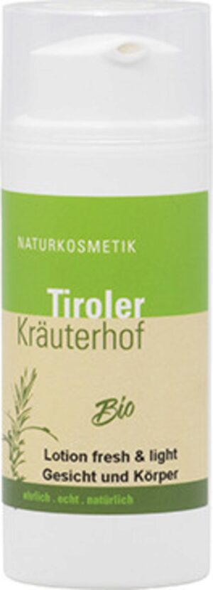 Tiroler Kräuterhof Bio Lotion fresh & light für Gesicht & Körper - 100 ml