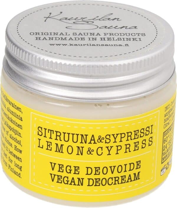 Kaurilan Sauna Vegan Deo Cream - Lemon & Cypress