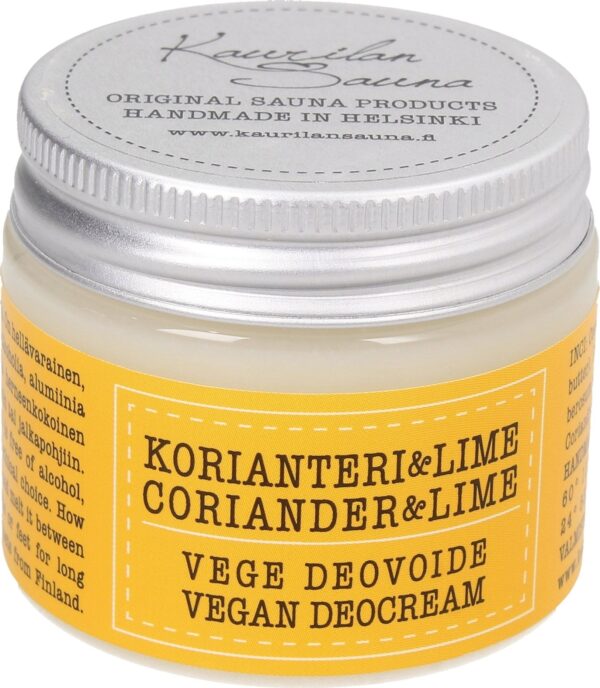 Kaurilan Sauna Vegan Deo Cream - Coriander & Lime