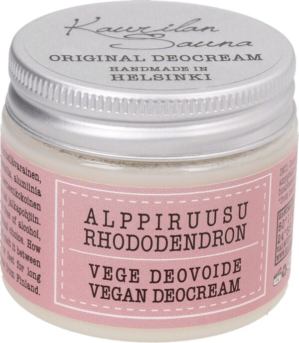 Kaurilan Sauna Vegan Deo Cream - Rhododendron