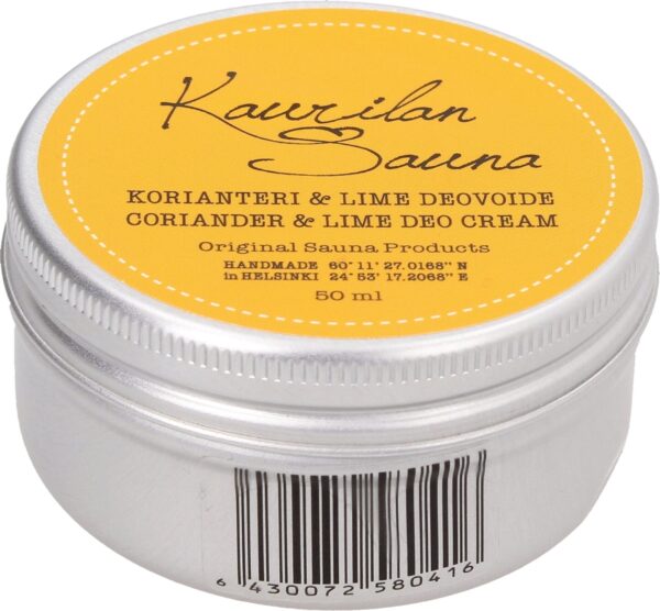 Kaurilan Sauna Deo Cream - Coriander & Lime