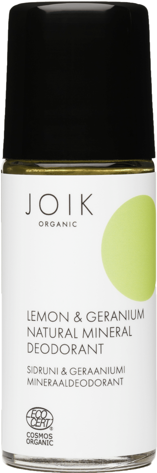 JOIK Organic Lemon & Geranium Natural Mineral Deodorant - 50 ml