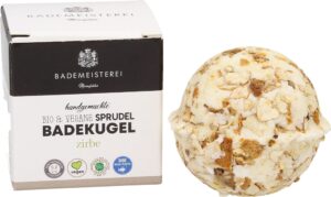 Bademeisterei Bio Sprudelbadekugel - Zirbe