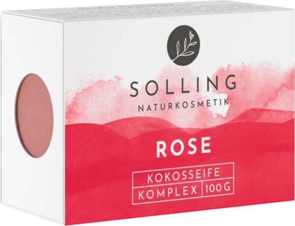 SOLLING Naturkosmetik Rosen Kokosseife - 100 g