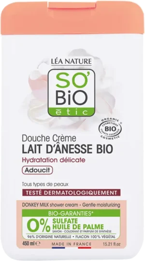 LÉA NATURE SO BiO étic Cremedusche mit Eselsmilch - 450 ml