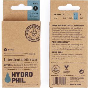 Hydrophil Interdentalbürsten - Size 2 (0