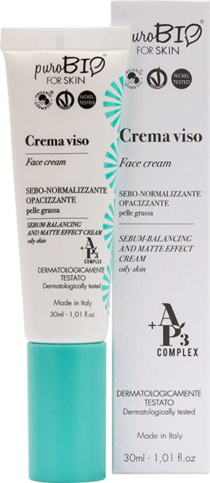 puroBIO cosmetics forSKIN AP3 Mattifying Face Cream - 30 ml