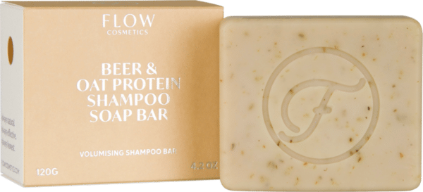 FLOW cosmetics Beer & Oat Protein Shampoo Soap Bar - 120 g