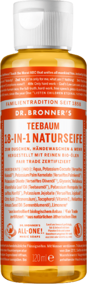 Dr. Bronner's 18in1 Naturseife Teebaum - 120 ml