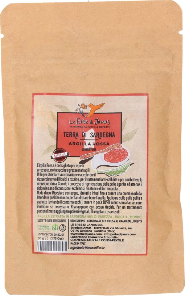 Le Erbe di Janas Rote Tonerde - 50 g