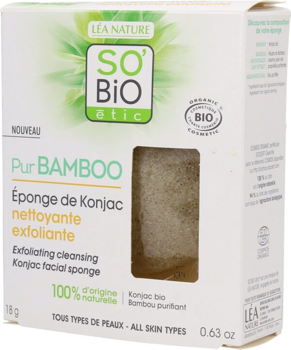 LÉA NATURE SO BiO étic PurBAMBOO Konjac-Schwamm - 1 Stk