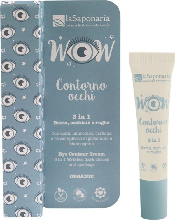 La Saponaria WOW 3in1 Augenkontur-Creme - 15 ml