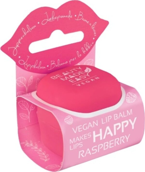 BEAUTY MADE EASY Lip Balm Vegan Raspberry - 6