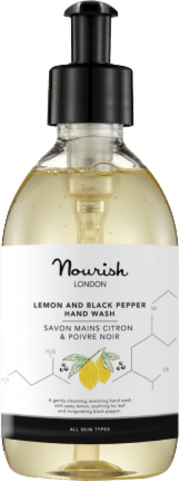 Nourish London Lemon & Black Pepper Hand Wash - 300 ml