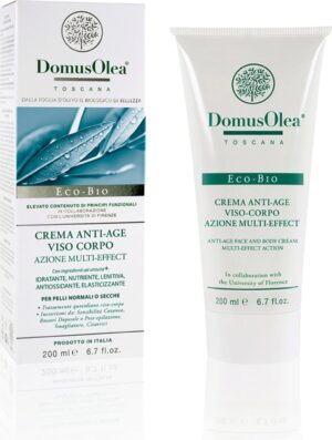 Domus Olea Toscana Anti-Age Multi-Effekt-Creme für Gesicht & Körper - 200 ml