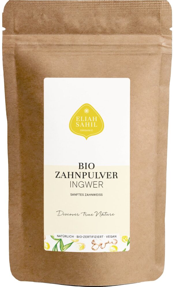 ELIAH SAHIL Bio Zahnpulver Ingwer - 200 g