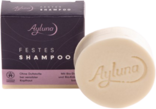 Ayluna Festes Shampoo Bio-Shea- & Bio-Kakaobutter - 60 g