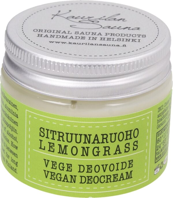 Kaurilan Sauna Vegan Deo Cream - Lemongrass