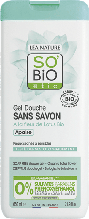 Seifenfreies Duschgel Bio-Lotusblüte - 650 ml