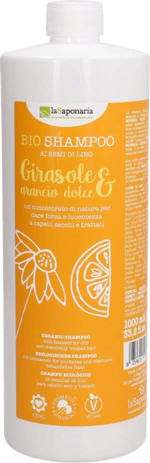 La Saponaria Shampoo Sonnenblume & Süßorange - 1 l