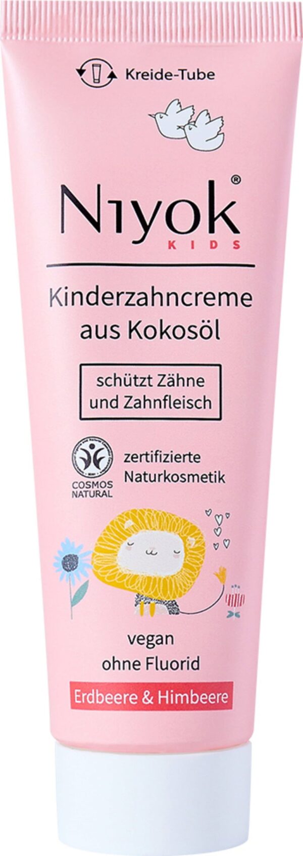 Niyok Kids Zahncreme Erdbeere & Himbeere - 75 ml