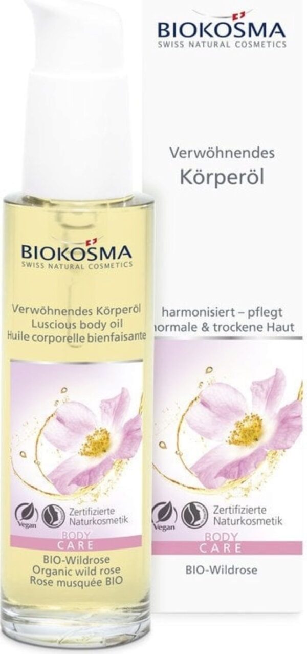 BIOKOSMA Verwöhnendes Körperöl Bio-Wildrose - 100 ml