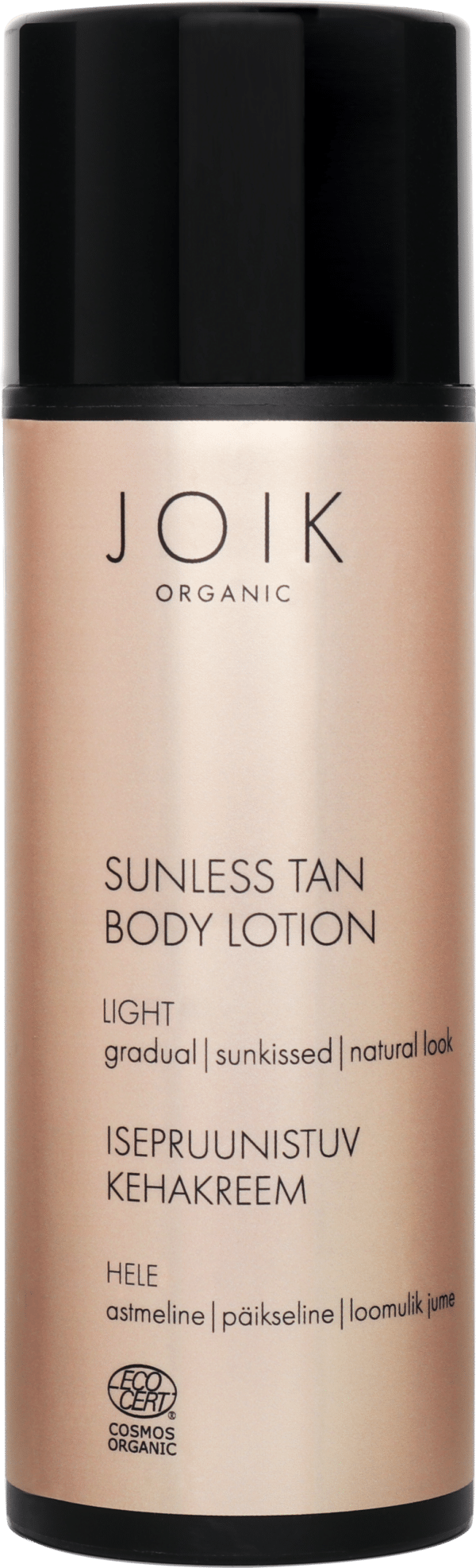 JOIK Organic Sunless Tan Body Lotion - Light