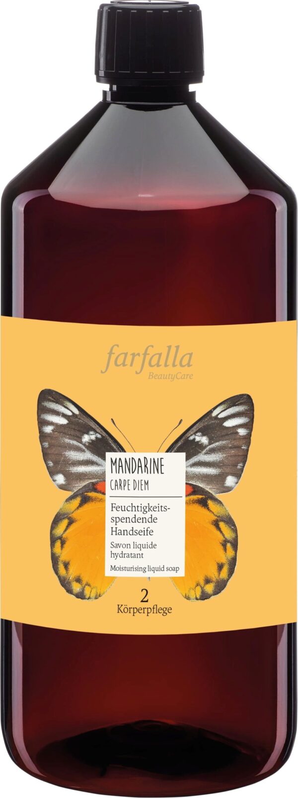 farfalla Feuchtigkeitsspendende Handseife Mandarine - 1.000 ml