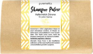 puremetics Shampoo Pulver Hafermilch Zitrone - 50 g