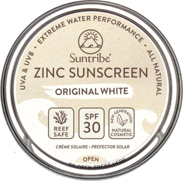 Suntribe Zinc Sunscreen Gesicht & Sport Original White SPF 30 - 45 g