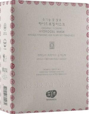 WHAMISA Organic Flowers Hydrogel Mask - 5 Stk