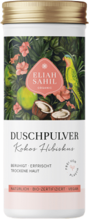 ELIAH SAHIL Bio Duschpulver Kokos Hibiskus - 90 g