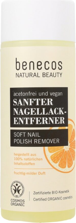 benecos Soft Natural Nail Polish Remover - 125 ml