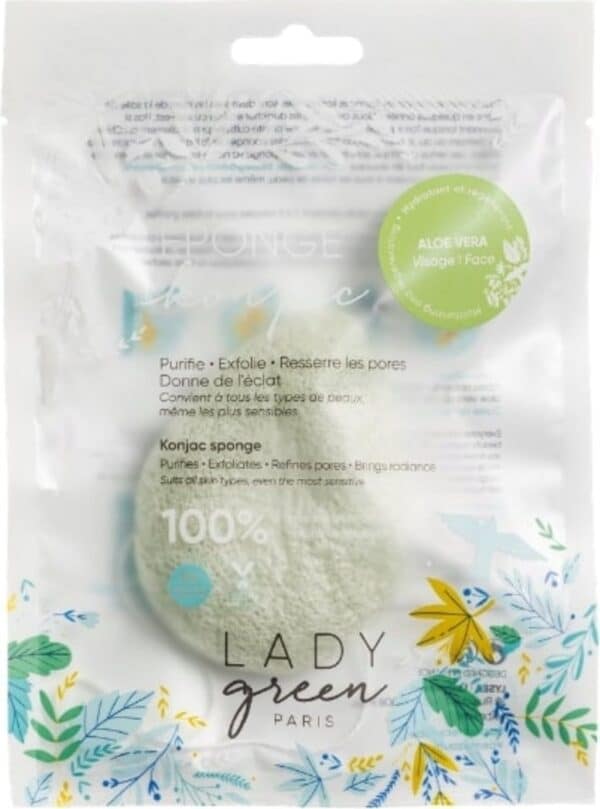 Lady Green Konjac Face Sponge Aloe Vera - 1 Stk