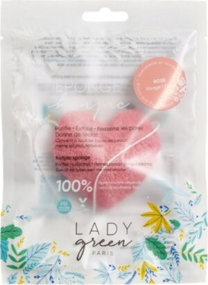 Lady Green Konjac Face Sponge Rose - 1 Stk