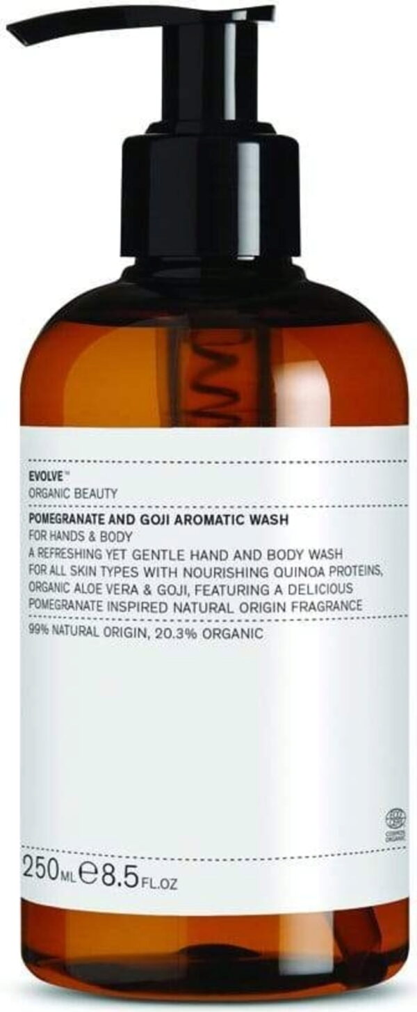 Evolve Organic Beauty Pomegranate and Goji Aromatic Wash - 250 ml