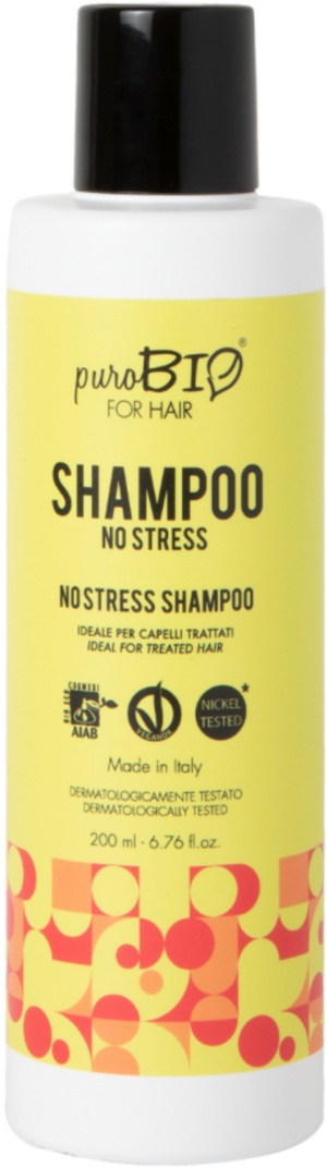 puroBIO cosmetics FOR HAIR No Stress Shampoo - 200 ml