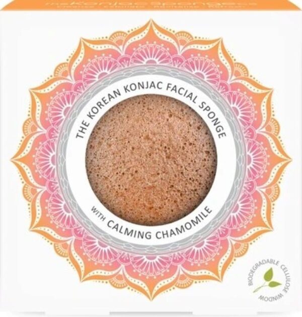 Mandala Konjac Facial Sponge Chamomile & Pink Clay - 1 Stk