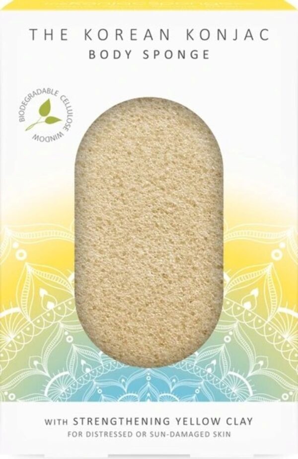 Mandala Konjac Body Sponge Yellow Clay - 1 Stk