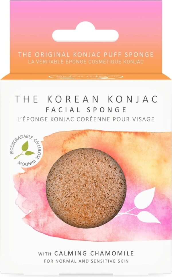 Konjac Facial Puff Sponge with Chamomile - 1 Stk