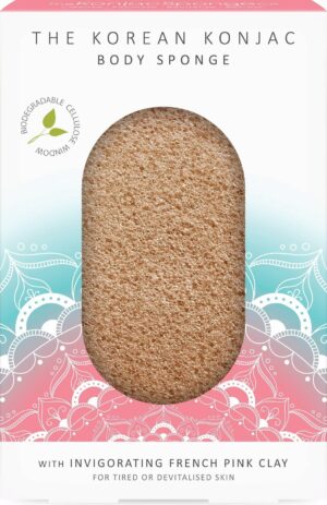 Mandala Konjac Body Sponge Pink Clay - 1 Stk