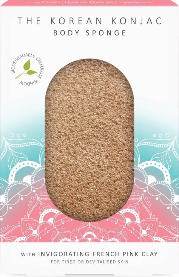 Mandala Konjac Body Sponge Pink Clay - 1 Stk