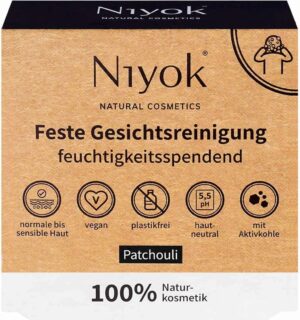 Niyok Feste Gesichtsreinigung Patchouli - 80 g