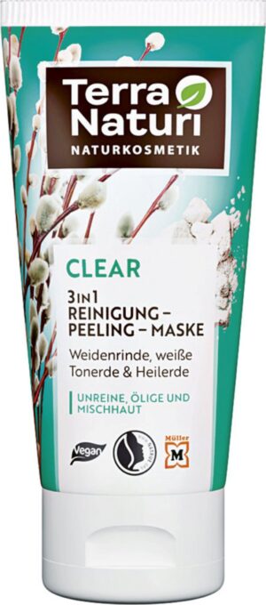 Terra Naturi CLEAR 3in1 Reinigung-Peeling-Maske - 150 ml