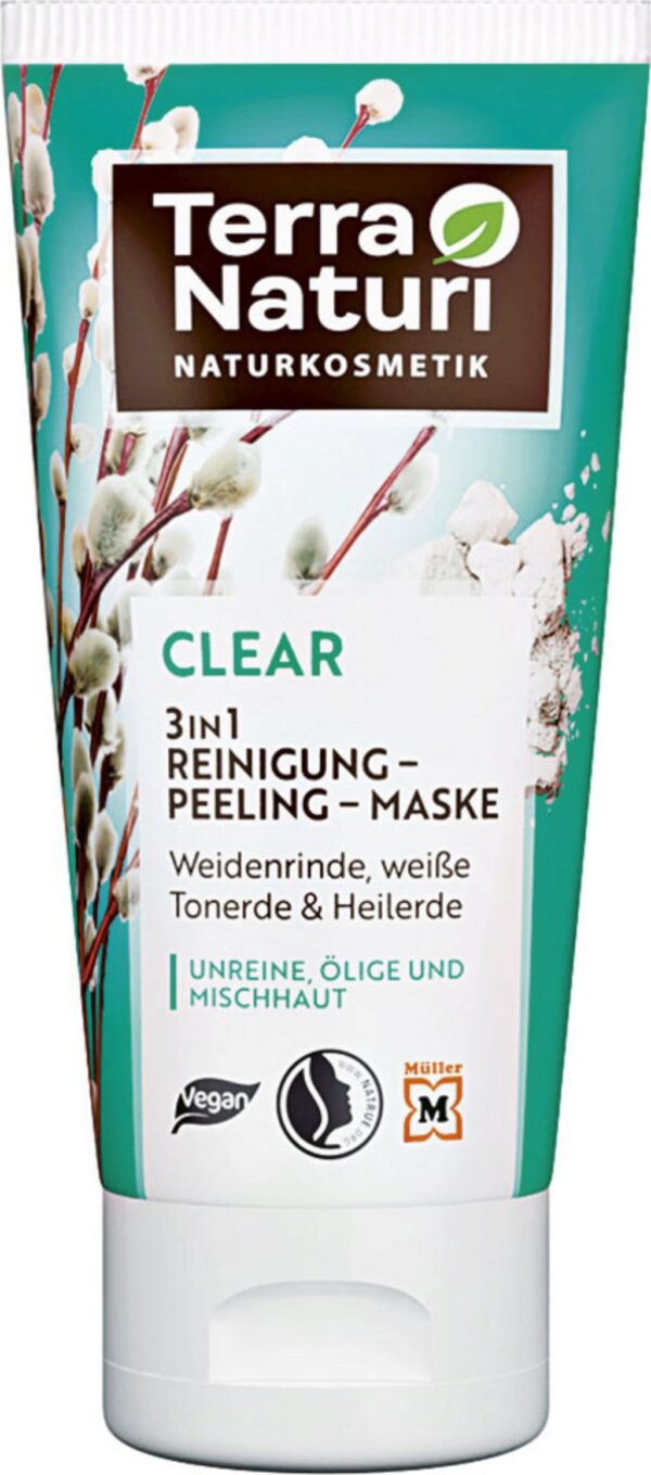 Terra Naturi CLEAR 3in1 Reinigung-Peeling-Maske - 150 ml